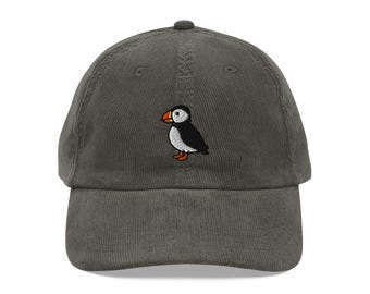 Puffin Hat, Puffin Bird Cap, Beanie, Bird Watching Embroidered Baseball Hat, Bird Dad Hat, Sea Parrot Lover Cap, Fathers Day Gift