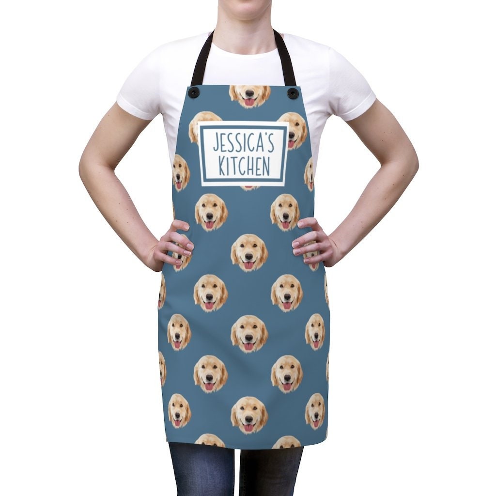 Custom Dog Apron Personalized Pet Portrait Aprons with Custom Etsy