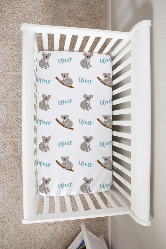 Custom Crib Sheet Koala Baby Changing Table Cover Etsy