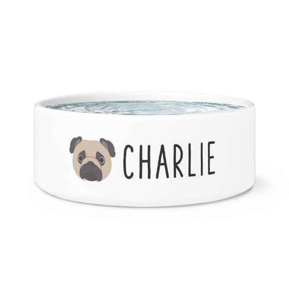 pug dog bowl