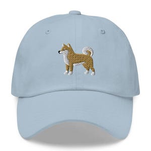 This embroidered Shiba Inu hat is a perfect gift for dog dad, dog mom, Shiba lovers, and dog owner. Whether it's a Shiba Inu beanie, vintage distressed hat, denim hat, corduroy hat or dad hat, it's a cute and funny way to show off your love for your Shiba dog.