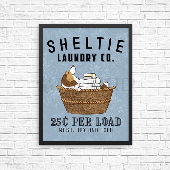 Sheltie Laundry Basket Sheltie Laundry Basket
