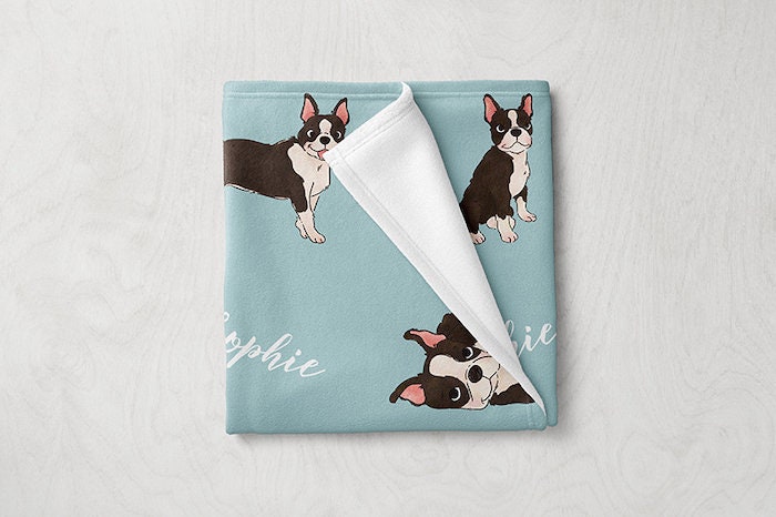 dog blanket with name