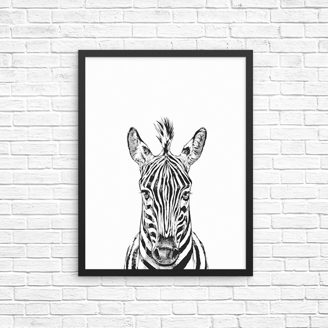 Zebra Wall Art Zebra Print Safari Animal Decor Animal Etsy