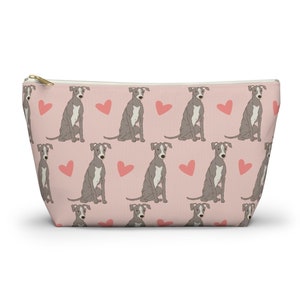 Italian Greyhound Pouch, Dog Treat Bag, Iggy Mom Makeup Bag Pencil Case, Teacher Vet Tech Nurse Gift, Bridesmaid Cosmetic Accessory Pouches