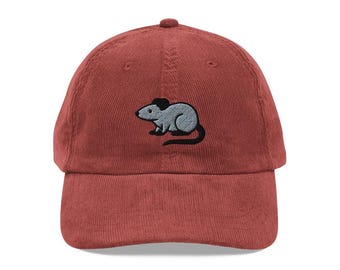 BROWN RAT RODENT Hat - Embroidered Men Women Wildlife Baseball Cap