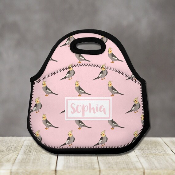 Personalized Lunch Tote Cockatiel Custom Lunch Bag Parrot Bird Monogram Name Lunchbag Lunch Box for Women Kids Coworker Girl Gifts Etsy UK