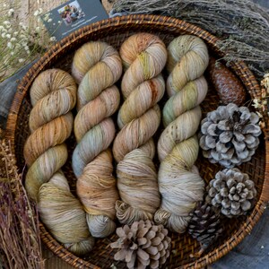 Fil mérinos teint à la main, BUBBLES, mérinos simples, laine, doigté, pour tricoter et crocheter, laine mérinos, superwash, garn handgefärbt image 2
