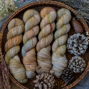 Fil mérinos teint à la main, BUBBLES, mérinos simples, laine, doigté, pour tricoter et crocheter, laine mérinos, superwash, garn handgefärbt image 4