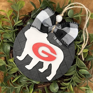 Georgia Bulldogge Ornament/Urlaub Geschenk/Fußball•KOSTENLOSER VERSAND