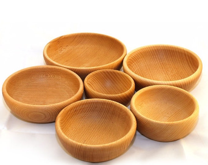 Beech wooden bowl