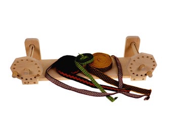 Handmade Alder Wood Tablet Weaving Loom: Viking Knit, Medieval Reenactment