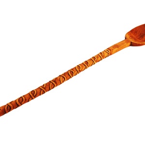 Hand-carved kitchen ladle
