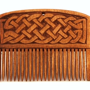 Viking Wooden Comb with Plait