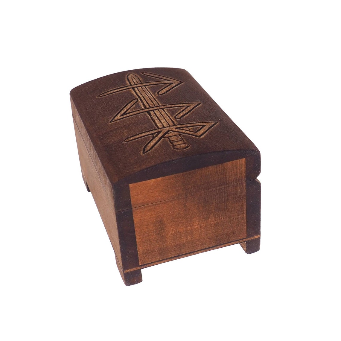 Wooden Jewelry Box TYR Viking Sword Hand Carved - Etsy