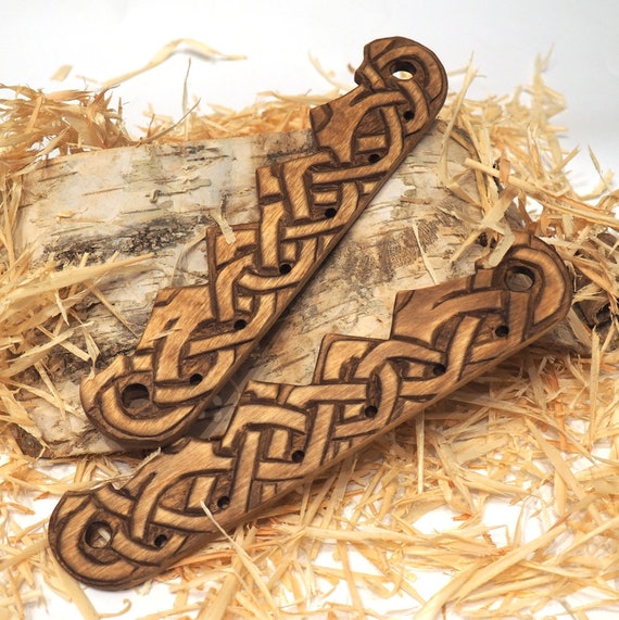 Viking Bag Handles, Wooden, Birka Orgins. Reenactment