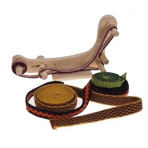 Mini Tablet Weaving Loom, Card / Inkle,  Viking weaving, lap weaving medieval knitting tools, historical reenactment
