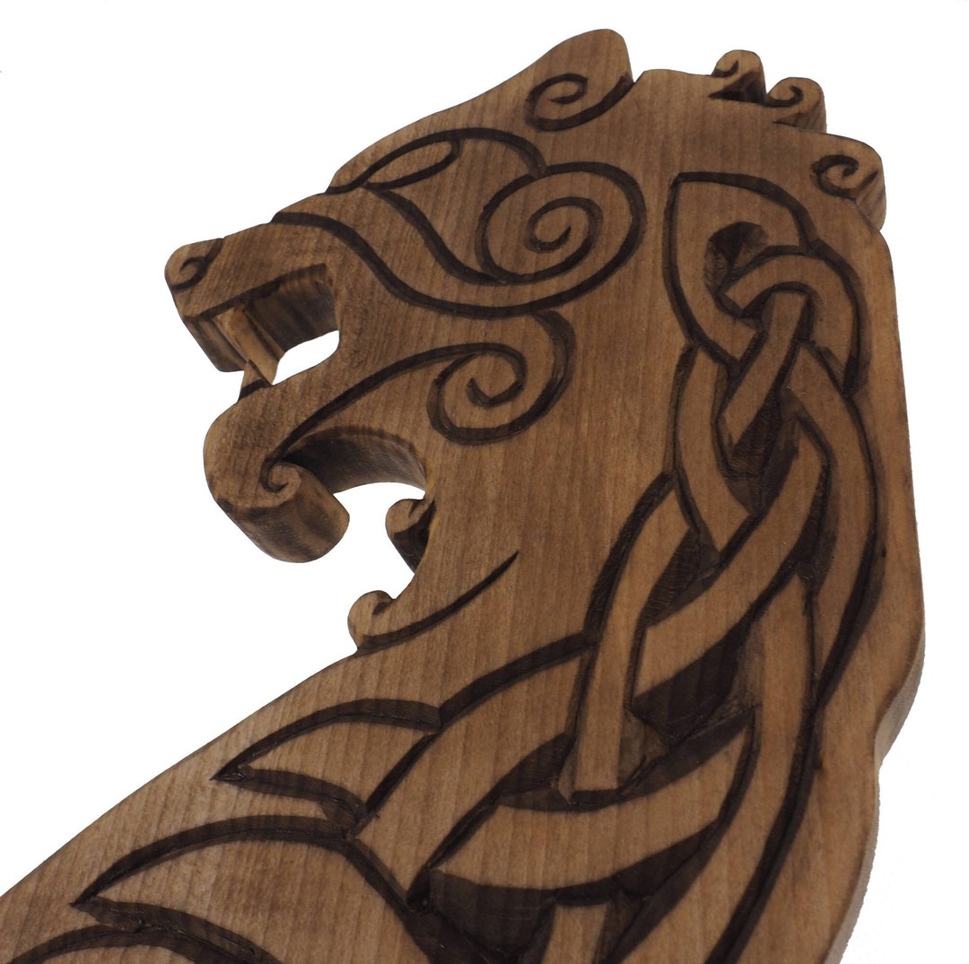 Viking Bear Wall Sign, Viking Decor, Hand Carved Wall Sign, Viking Art