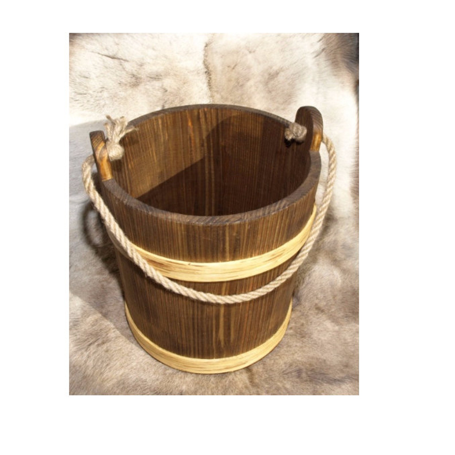 5 Litre Bucket With Rope Handle Etsy