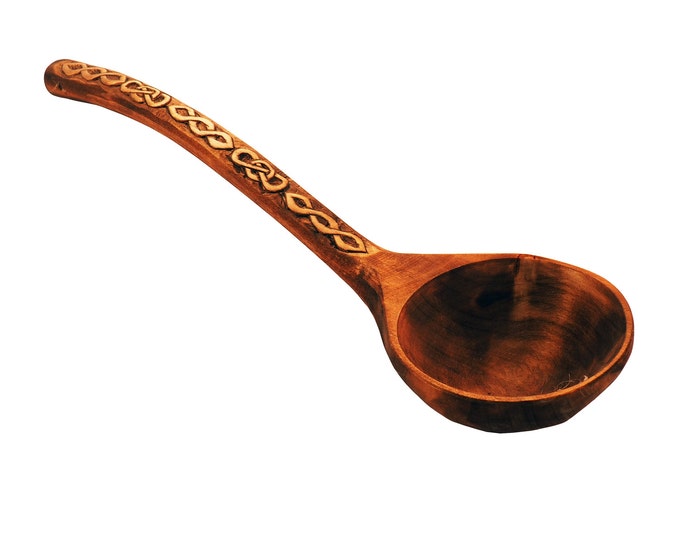 Large decorative wooden spoon