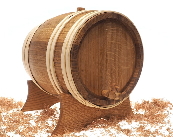 9 Litre Wooden barrel 2,5 US gallon ,Groomsman gift, wine beer whisky,