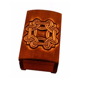 Wooden historical jewelry box