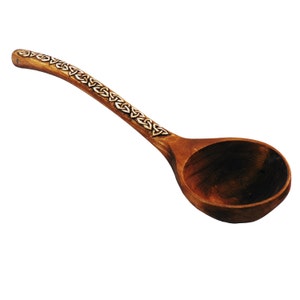 Large decorative wooden spoon