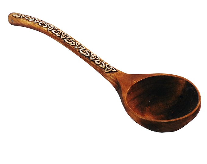 Large decorative wooden spoon