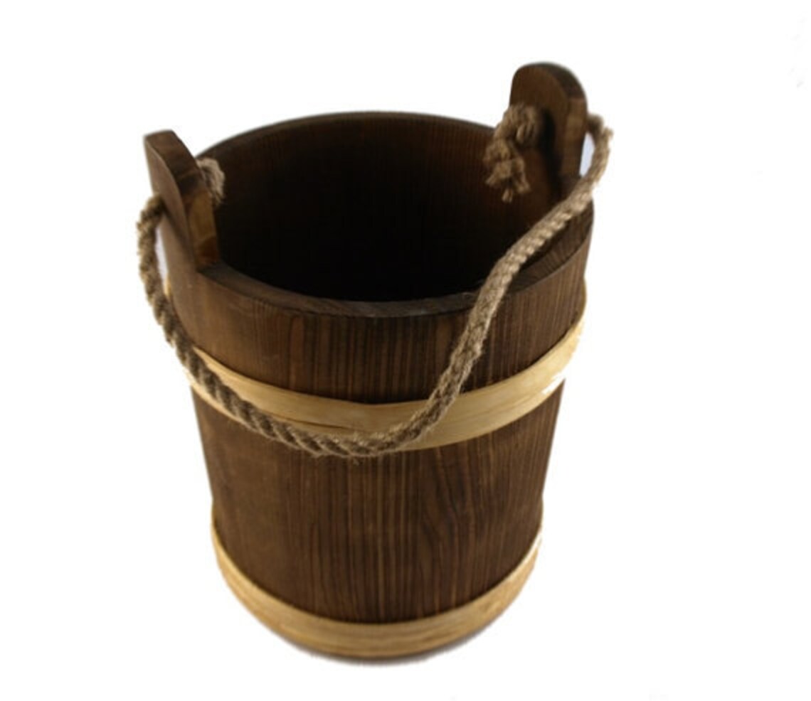 7 Litre Bucket With Rope Handle Etsy