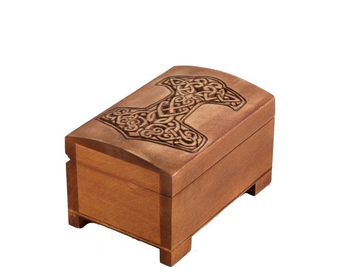 wooden historical jewelry box