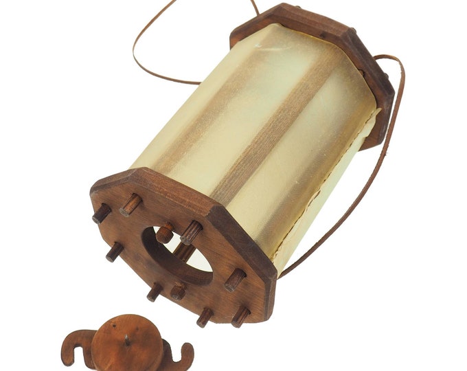 Wooden Medieval Lantern, opening from the bottom, Chestnut, Viking lamp, Larp, SCA, Lantern, Candle light, Historical Re-enactment