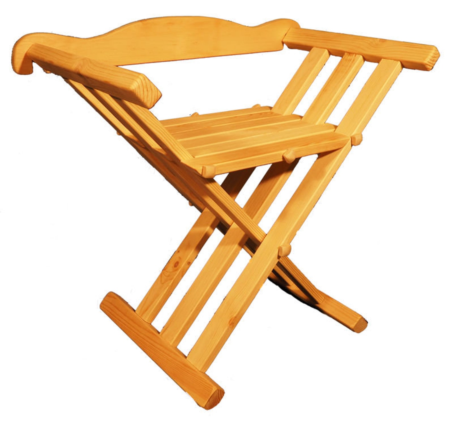 Wooden Medieval Viking Folding Chair With Back Support Etsy