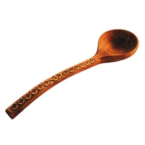 Large decorative wooden spoon