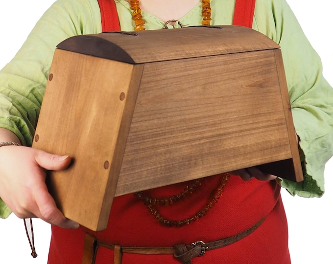 Small Personalized Viking Chest, hand Made, Norse pattern box,  wedding gift, SCA Larp, treasure
