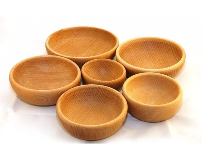 Beech wooden bowl