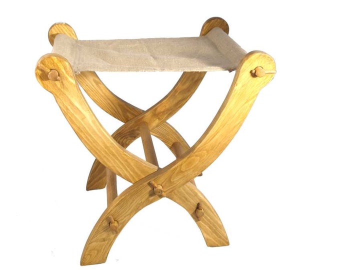 small Wooden Folding Stool