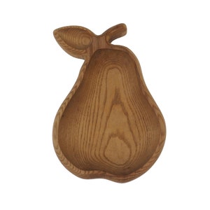 Small wooden tray, pear shape, beechwood tray, decorative,fruits tray, viking dishes, medieval, larp, SCA, handmande, personalised
