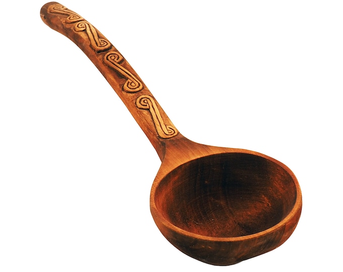 Large decorative wooden spoon