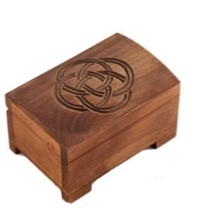 Wooden historical jewelry box Birka style