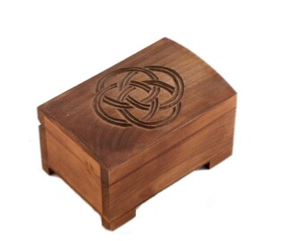 Wooden historical jewelry box Birka style
