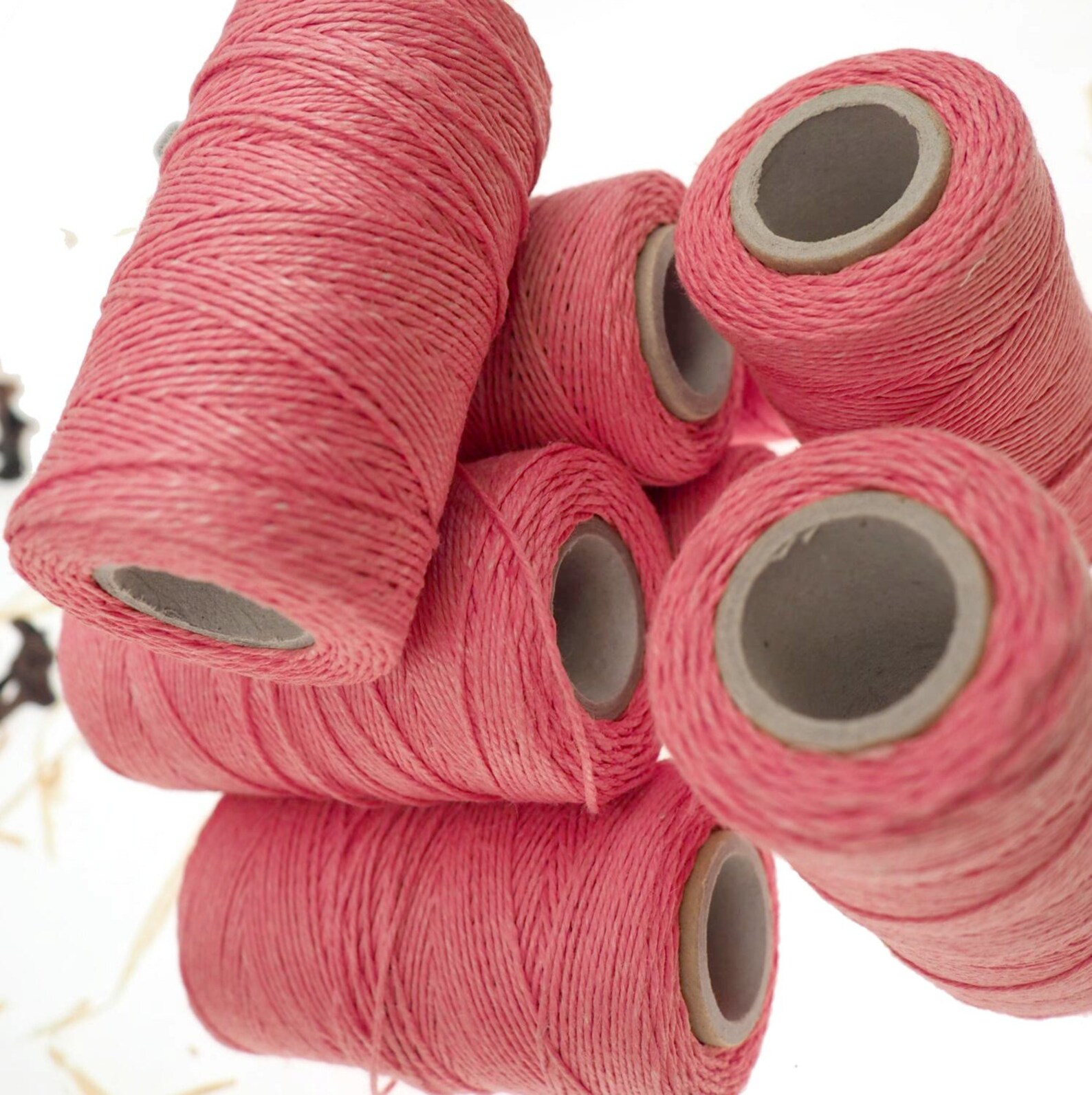 Pink Linen Thread Unwaxed Linen String natural Warp Thread Etsy