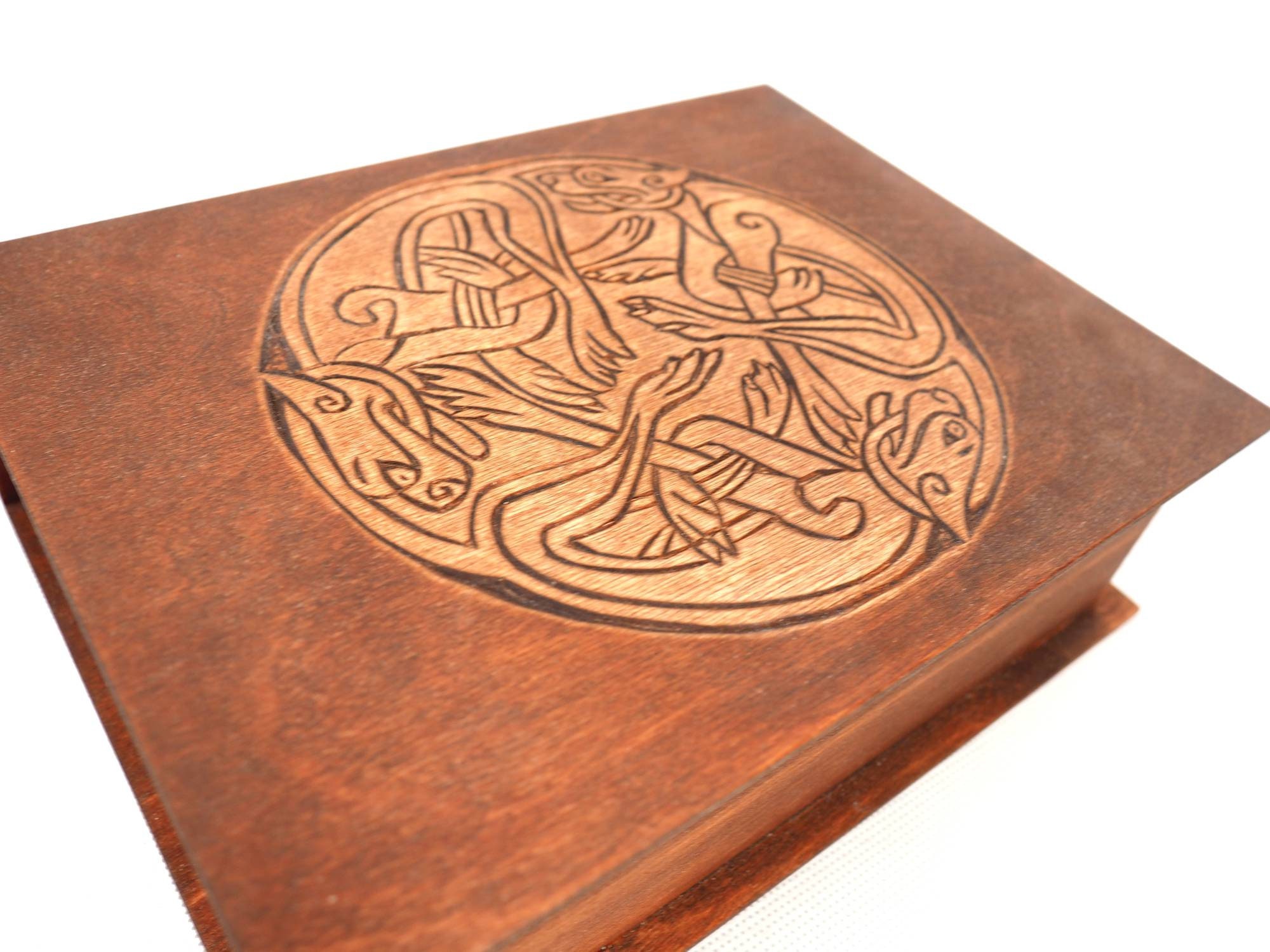 Wooden book art box 