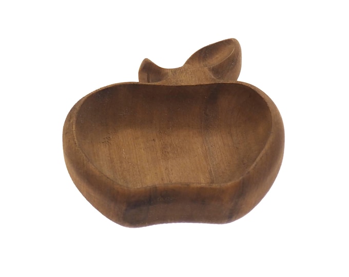 Small wooden tray, apple shape, beechwood tray, decorative,fruits tray, viking dishes, medieval, larp, SCA, handmade , personalised