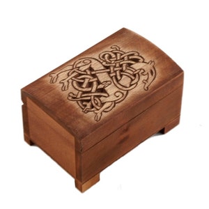 wooden historical jewelry box