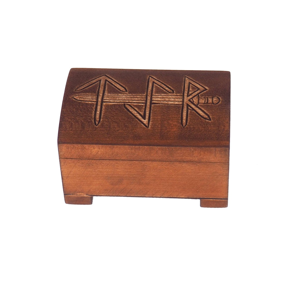 Wooden Jewelry Box TYR Viking Sword Hand Carved - Etsy