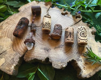 Crystal -Spiral - dread beads