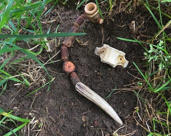 Antler -bone dread beads