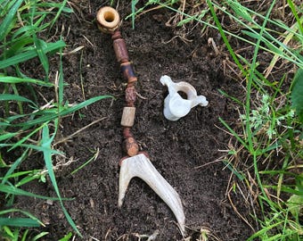 Antler -bone dread beads