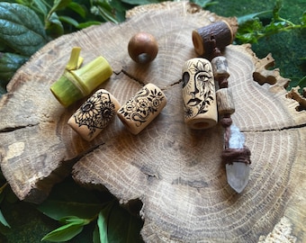 Crystal -sunflower - dread beads