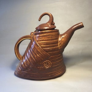 Studio Art Pottery Slab Clay Teapot